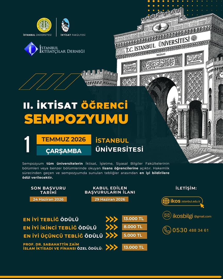 II. İktisat Öğrenci Sempozyumu - 1 Temmuz 2026